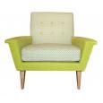 1960's Style Lime Green Arm Chair